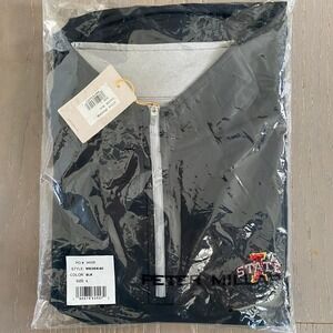 Peter Millar Perth Performance Sweater Sz L Iowa State Cyclones Black 1/4 Zip‎